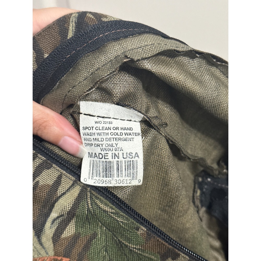 Vintage Fieldline Mossy Oak Camo Fanny Pack Waist Bag Gorp Americana Fisherman - Picture 3 of 5